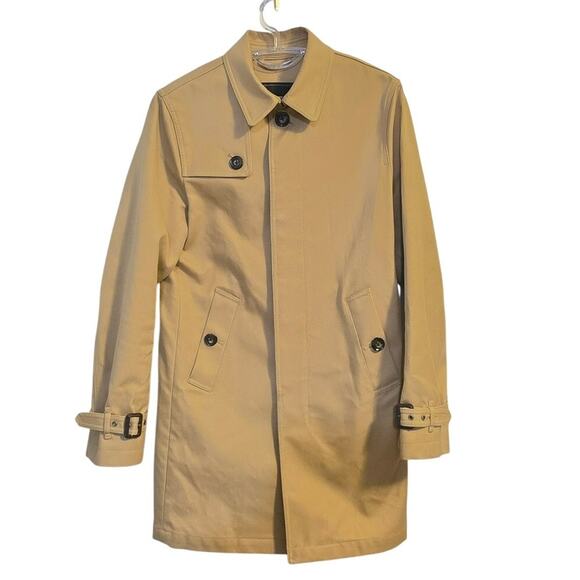 Express Women’s XS Très Petit (TP) Tan Khaki Trench Coat - Picture 1 of 9